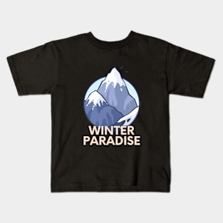 The winter paradise Kids T-Shirt